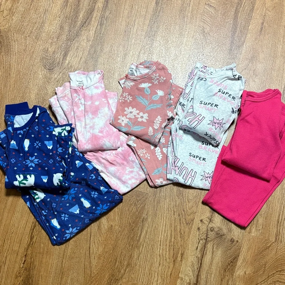 Lot of girls size 7-8 long sleeve and leggings clothing - 20 total items - Picture 6 of 14